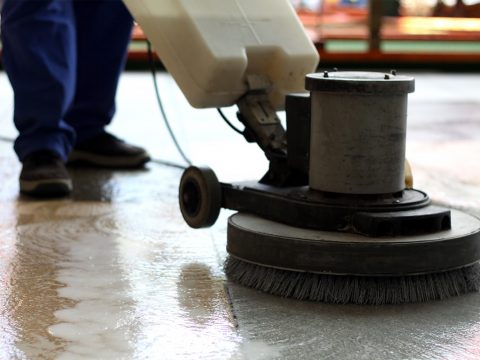 deep floor cleaning